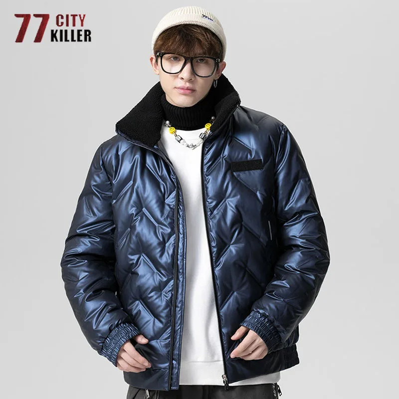 Men's Thin Glossy Quilted Down Jackets Casual Warm Solid Color Stand-up Collar Loose Parkas Male 2021 Winter Hip Hop Outwear
Men's Thin Glossy Quilted Down Jackets Casual Warm Solid Color Stand-up Collar Loose Parkas Male 2021 Winter Hip Hop Outwear