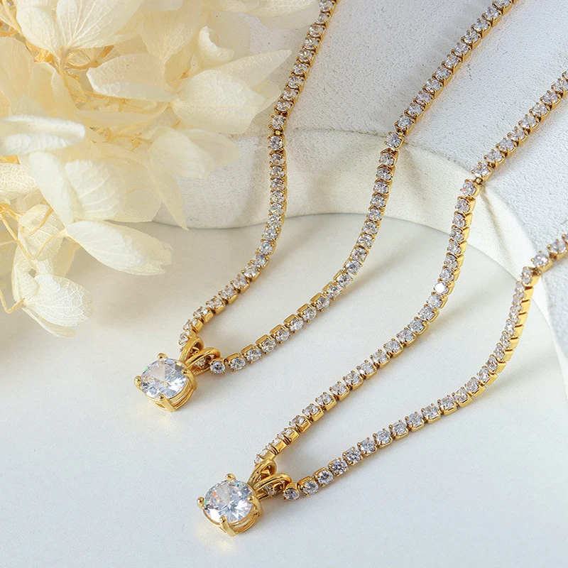 Amaiyllis 18K Gold Micro-inlaid Zircon Clavicle Chain Necklace Light Luxury Claw Choker Collar Necklace Jewelry
Amaiyllis 18K Gold Micro-inlaid Zircon Clavicle Chain Necklace Light Luxury Claw Choker Collar Necklace Jewelry