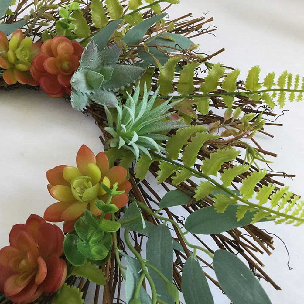 50cm Artificial Succulent Garland Wedding Home Party Hanging Wreath Ornament Festive Supplies Photo Prop Door Decoration 
50cm Artificial Succulent Garland Wedding Home Party Hanging Wreath Ornament Festive Supplies Photo Prop Door Decoration