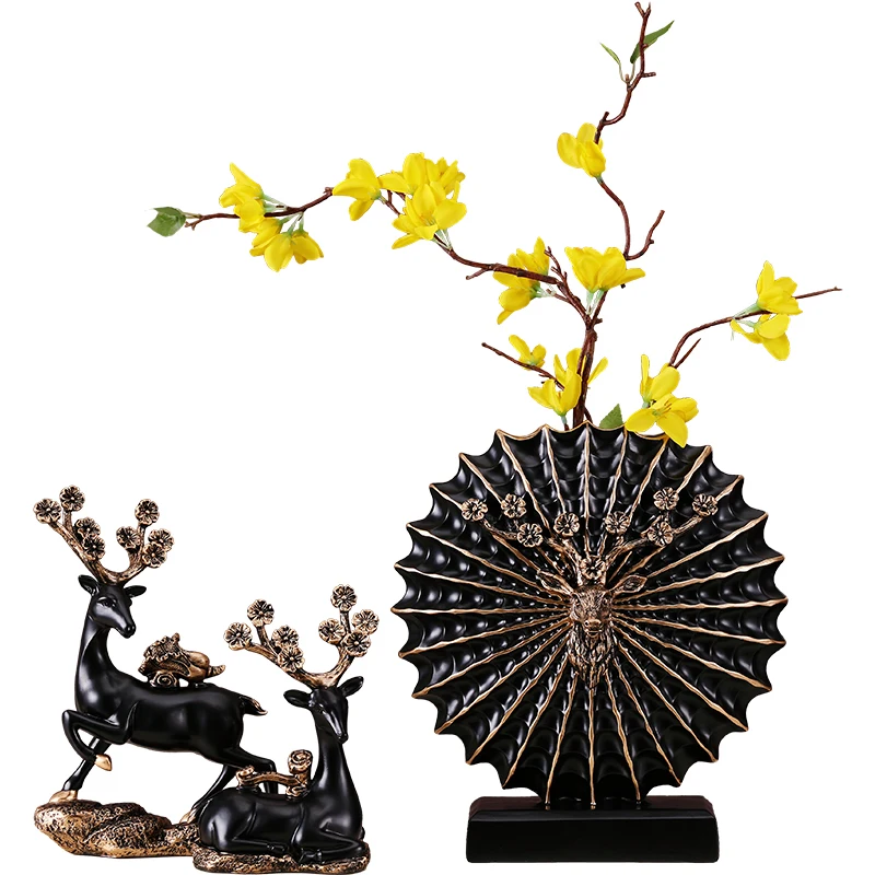 Luxury European Style Resin Vase Creative Home Design Dried Flowers Interior Home Living Room Decoration Vaas Flower Vase EH50VA
Luxury European Style Resin Vase Creative Home Design Dried Flowers Interior Home Living Room Decoration Vaas Flower Vase EH50VA