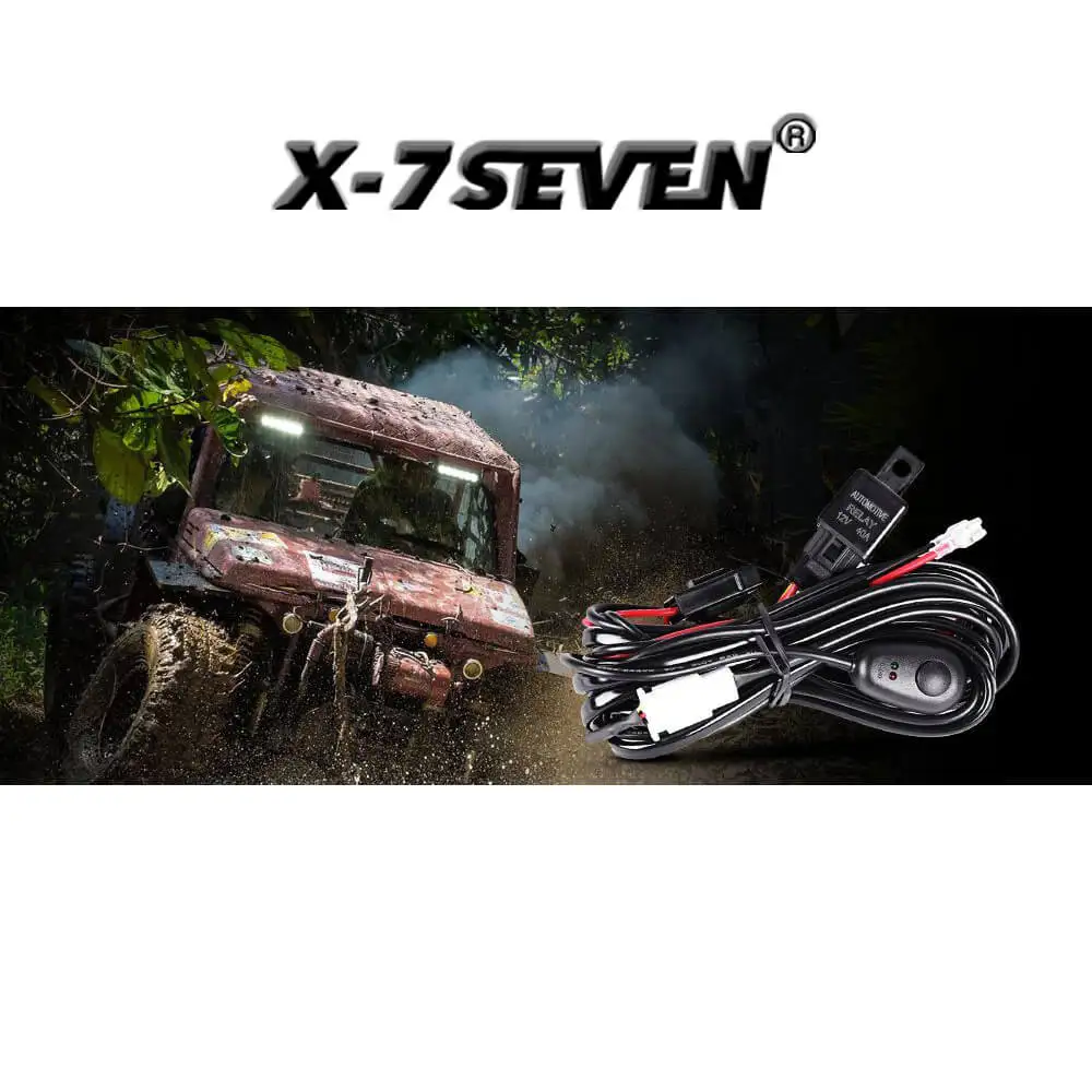 X-7SEVEN 12V 40A комплект жгутов проводов для фар дальнего света + переключатель (для светильник)
X-7SEVEN 12V 40A комплект жгутов проводов для фар дальнего света + переключатель (для светильник)