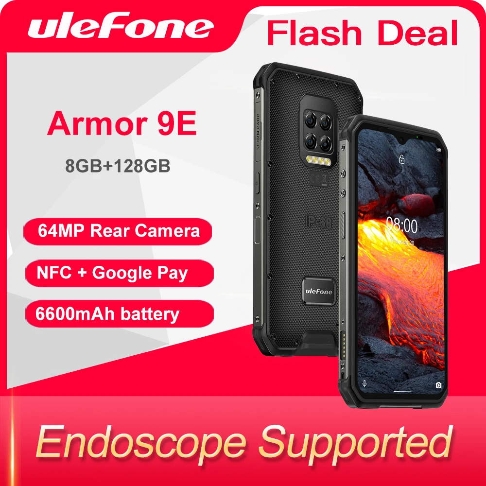 Ulefone Armor 9E 8GB+128GB Rugged Phone Android 10 Helio P90 Octa-core 2.4G+5G WIFI Mobilene 6600mAh 64MP Camera NFC Smartphone 
Ulefone Armor 9E 8GB+128GB Rugged Phone Android 10 Helio P90 Octa-core 2.4G+5G WIFI Mobilene 6600mAh 64MP Camera NFC Smartphone
