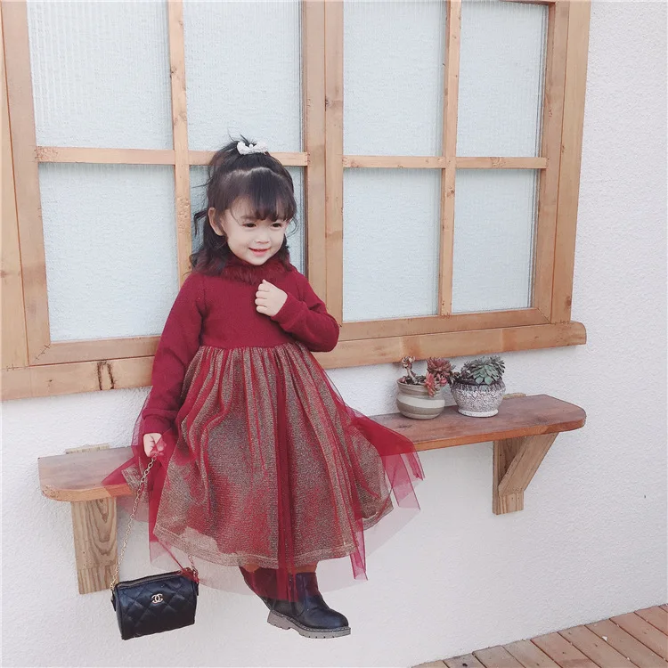 Kids Dresses for Girls 2020 Spring Knitted Yarn Thickened Warm Kids Girls New Year Dress Toddler Girl Mesh Patchwork Ball Gown
Kids Dresses for Girls 2020 Spring Knitted Yarn Thickened Warm Kids Girls New Year Dress Toddler Girl Mesh Patchwork Ball Gown