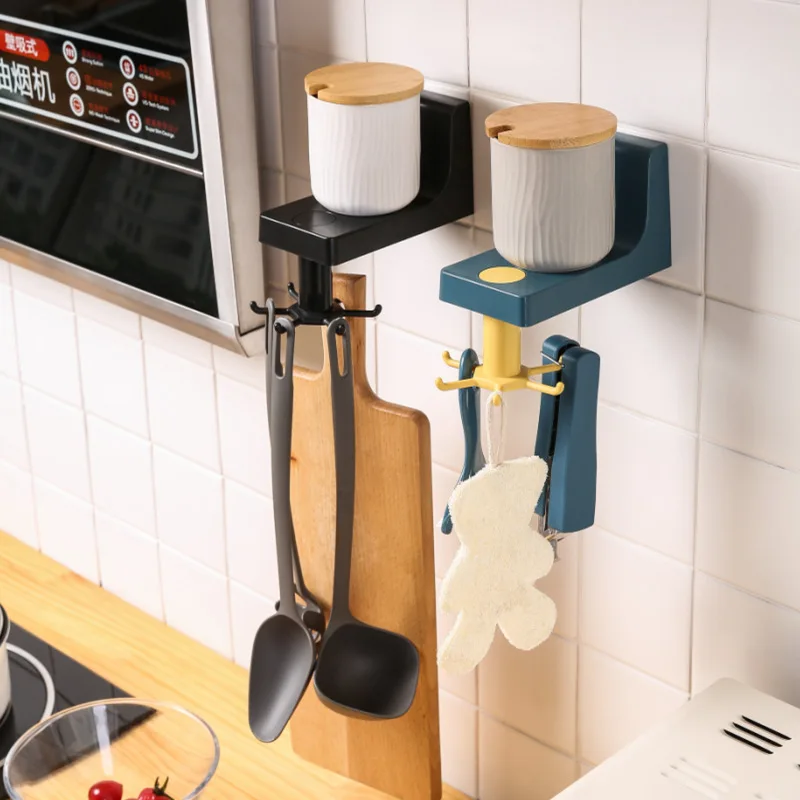 Kitchen rotating hook wall hanging free punching spatula spoon shovel rack kitchenware storage rack
Kitchen rotating hook wall hanging free punching spatula spoon shovel rack kitchenware storage rack