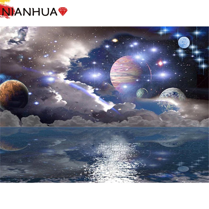 Diamond Mosaic 5D Painting Blue Planet Universe Night Sky Stars Ocean Waves DIY Gift Mural Art Square Round Photo Embroidery Set
Diamond Mosaic 5D Painting Blue Planet Universe Night Sky Stars Ocean Waves DIY Gift Mural Art Square Round Photo Embroidery Set