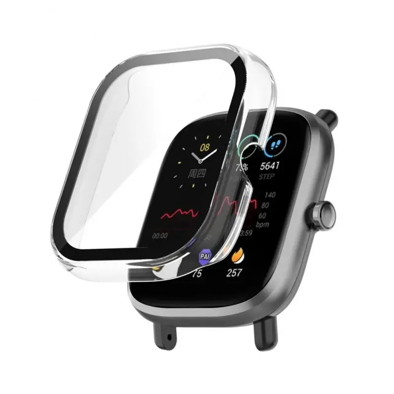 Защитный чехол для смарт-часов AMAZFIT GTS2mini из поликарбоната и закаленной пленки |