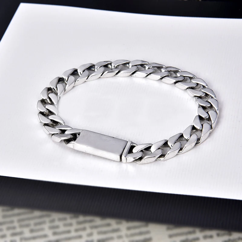 Ag 925 Sterling Silve Braceletr Men And Women Couple Hip Hop Trend Luxury Retro Jewelry Charm Exquisite Original High Quality
Ag 925 Sterling Silve Braceletr Men And Women Couple Hip Hop Trend Luxury Retro Jewelry Charm Exquisite Original High Quality