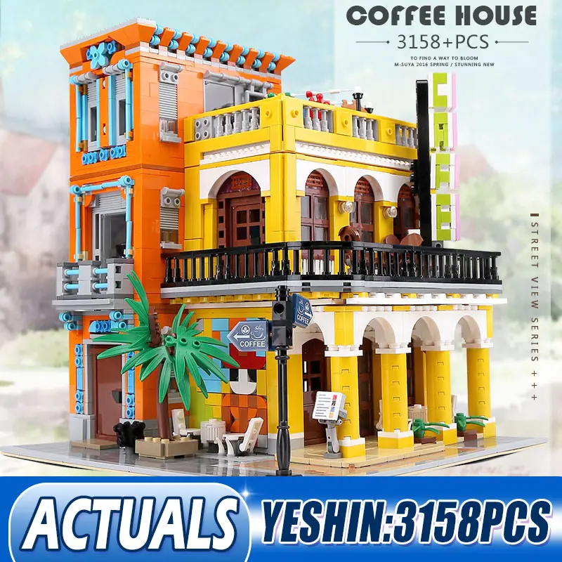 Yeshin MOC 10002, игрушки для строительства улицы, кафе Гавана, блестящий набор, совместимы с 10251 строительными блоками, детские рождественские под...
Yeshin MOC 10002, игрушки для строительства улицы, кафе Гавана, блестящий набор, совместимы с 10251 строительными блоками, детские рождественские под...