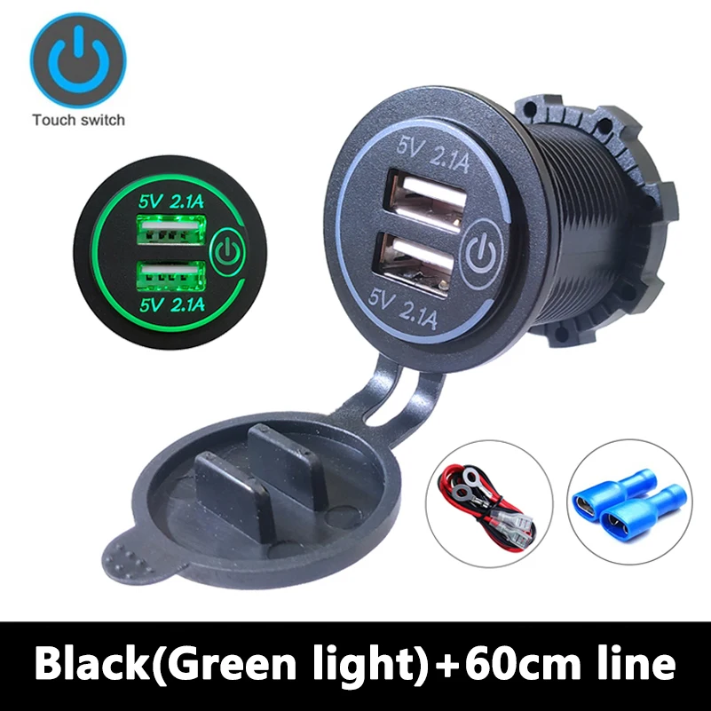 4.2A Dual USB Fast Car Charger Socket Power Outlet Adapter Fast Charger with ON OFF Switch for 12-24V Car Boat Marine Motorcycle
4.2A Dual USB Fast Car Charger Socket Power Outlet Adapter Fast Charger with ON OFF Switch for 12-24V Car Boat Marine Motorcycle