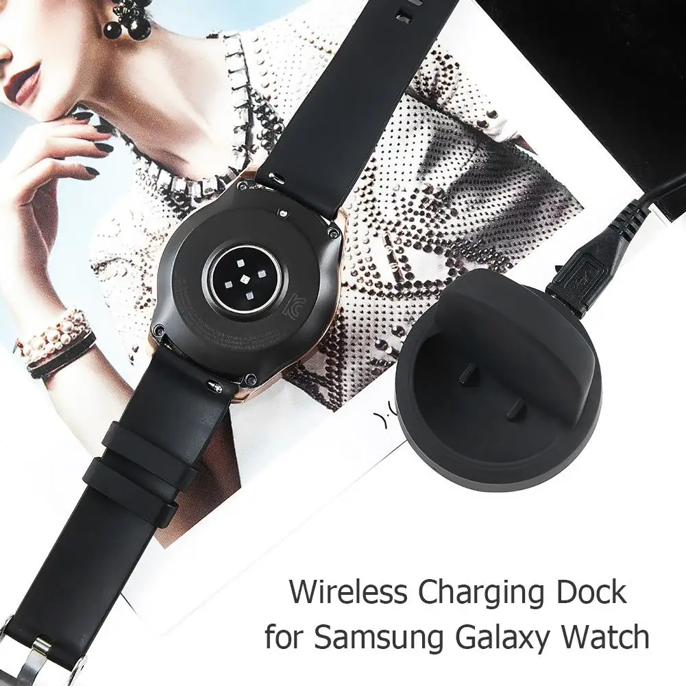 Black Lightweight Design Wireless Charging Dock Cradle Charger for Samsung Galaxy Watch 42mm 46mm SM-R800 R805 R810 R815
Black Lightweight Design Wireless Charging Dock Cradle Charger for Samsung Galaxy Watch 42mm 46mm SM-R800 R805 R810 R815