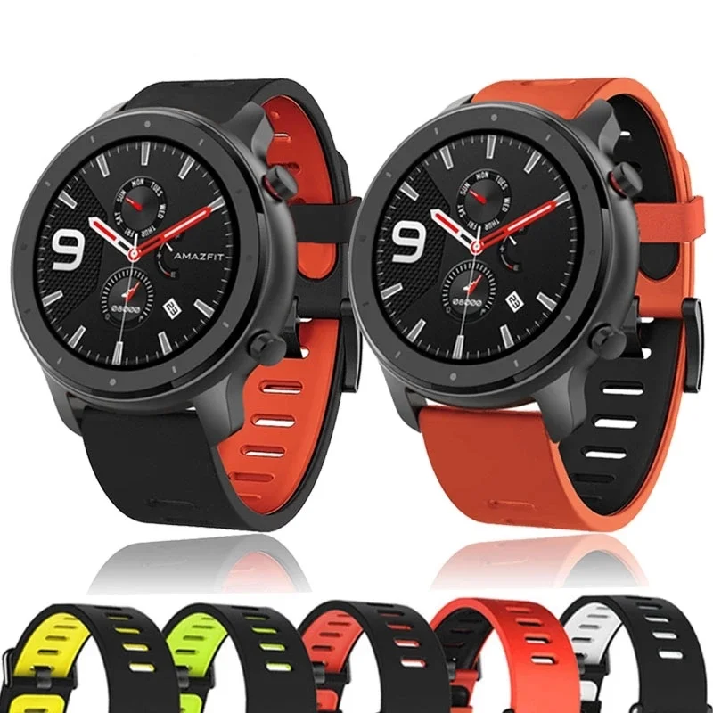 Ремешок силиконовый для наручных часов, сменный Браслет для оригинальных смарт-часов Xiaomi Huami Amazfit PACE Stratos 3 2 2S GTR 47 мм, 22 мм
Ремешок силиконовый для наручных часов, сменный Браслет для оригинальных смарт-часов Xiaomi Huami Amazfit PACE Stratos 3 2 2S GTR 47 мм, 22 мм