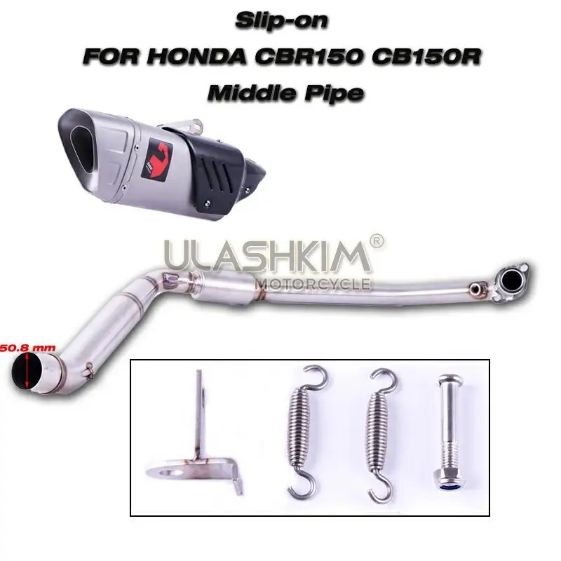 Motorcycle Full System Exhaust Escape Muffler Contact Link Middle Pipe Connector slip-on Full System for Honda CBR150 CB150R
Motorcycle Full System Exhaust Escape Muffler Contact Link Middle Pipe Connector slip-on Full System for Honda CBR150 CB150R