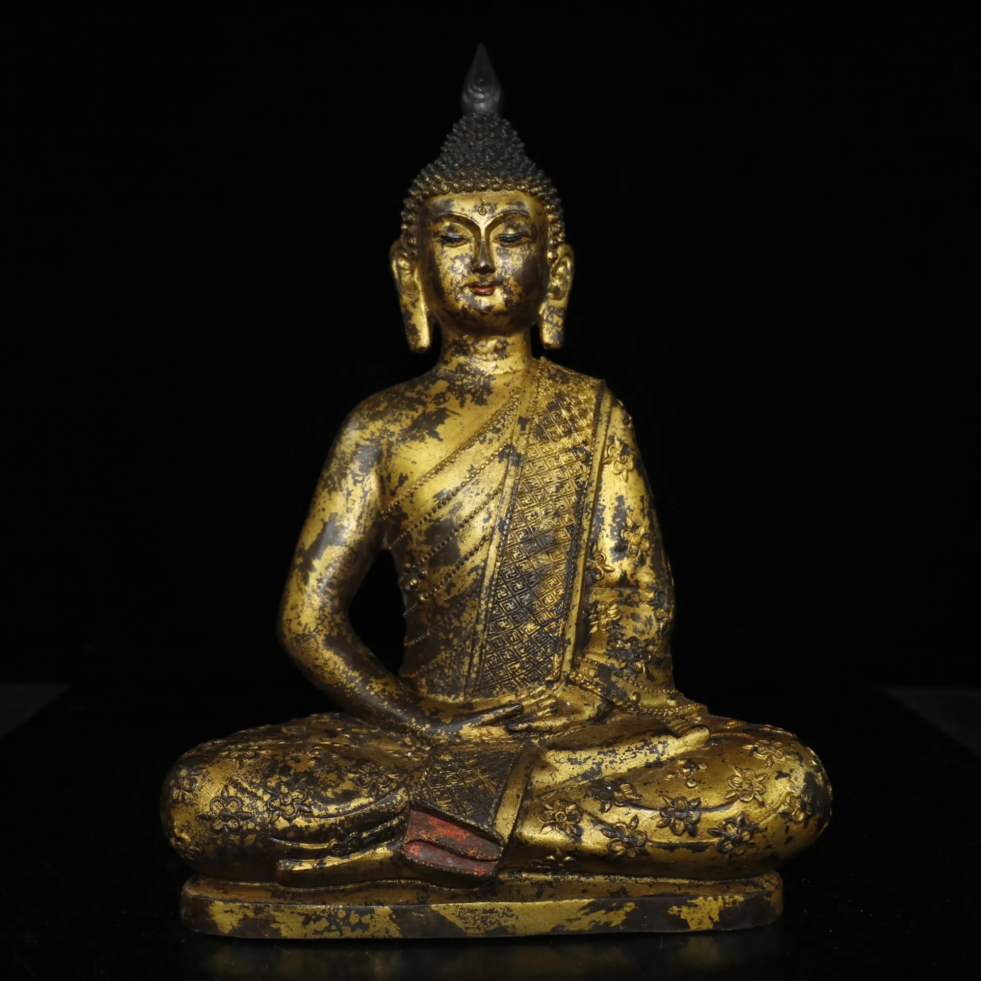 Home Decor 15" Tibet Buddhism Temple Old Bronze Gilt Cinnabars Shakyamuni Buddha Statue Thai Buddha Siddhartha Goutama Enshrine
Home Decor 15" Tibet Buddhism Temple Old Bronze Gilt Cinnabars Shakyamuni Buddha Statue Thai Buddha Siddhartha Goutama Enshrine