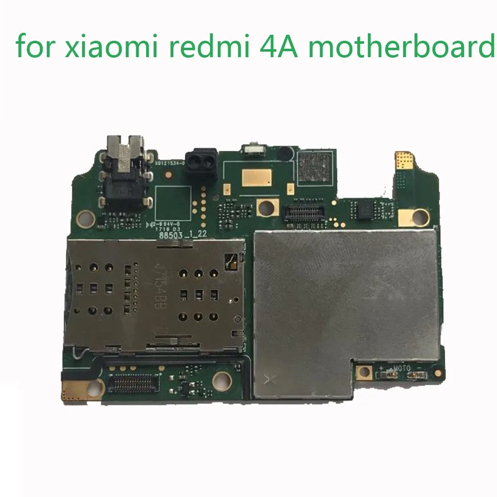 

tested Full Work Unlocked Original Mainboard For Xiaomi Redmi 4A 2GB+16G 3GB+32GB Global Rom Motherboard With Chips Circuits