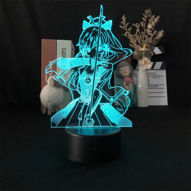 Игровой сенсорный датчик Genshin Impact Kamisato Ayaka, 3D ночной Светильник с Управлением по Bluetooth для яркого украшения стола, подарок
Игровой сенсорный датчик Genshin Impact Kamisato Ayaka, 3D ночной Светильник с Управлением по Bluetooth для яркого украшения стола, подарок