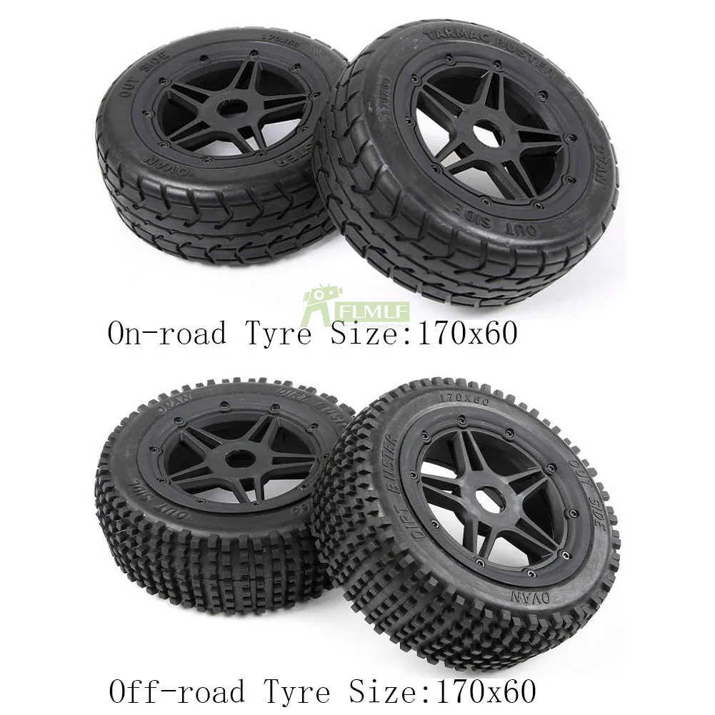 On-road Wheel Tires & Off-road Racing Tyres Assembly Kit with Super Star Wheel Hub Set for 1/5 Rovan F5 MCD XS5 RR5 Rc Car Parts
On-road Wheel Tires & Off-road Racing Tyres Assembly Kit with Super Star Wheel Hub Set for 1/5 Rovan F5 MCD XS5 RR5 Rc Car Parts