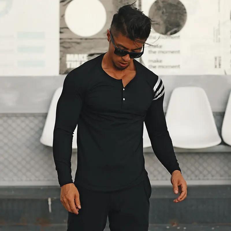 Hot Tshirts Long Sleeve Striped High Elastic For Men Sports Gym Joggers Training Fitness Slim Fit Spring Tee Tops Solid Color
Hot Tshirts Long Sleeve Striped High Elastic For Men Sports Gym Joggers Training Fitness Slim Fit Spring Tee Tops Solid Color