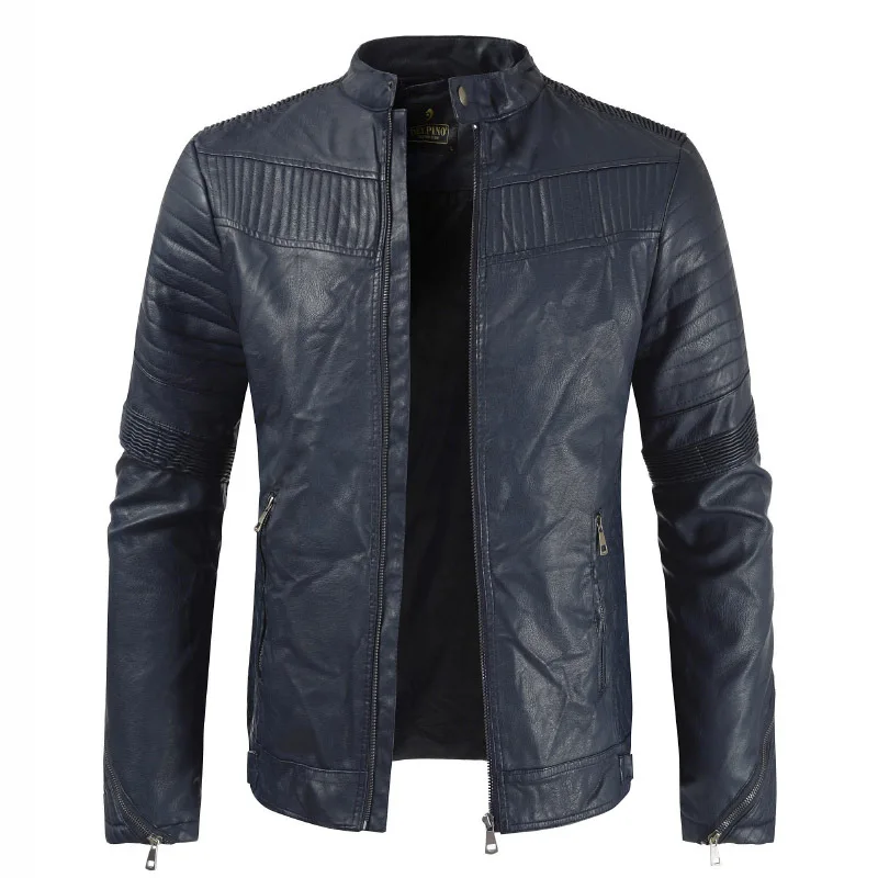 The new 2019 men's PU leather leisure leather hidden-interlocking male favors locomotive suit jacket bigger sizes
The new 2019 men's PU leather leisure leather hidden-interlocking male favors locomotive suit jacket bigger sizes