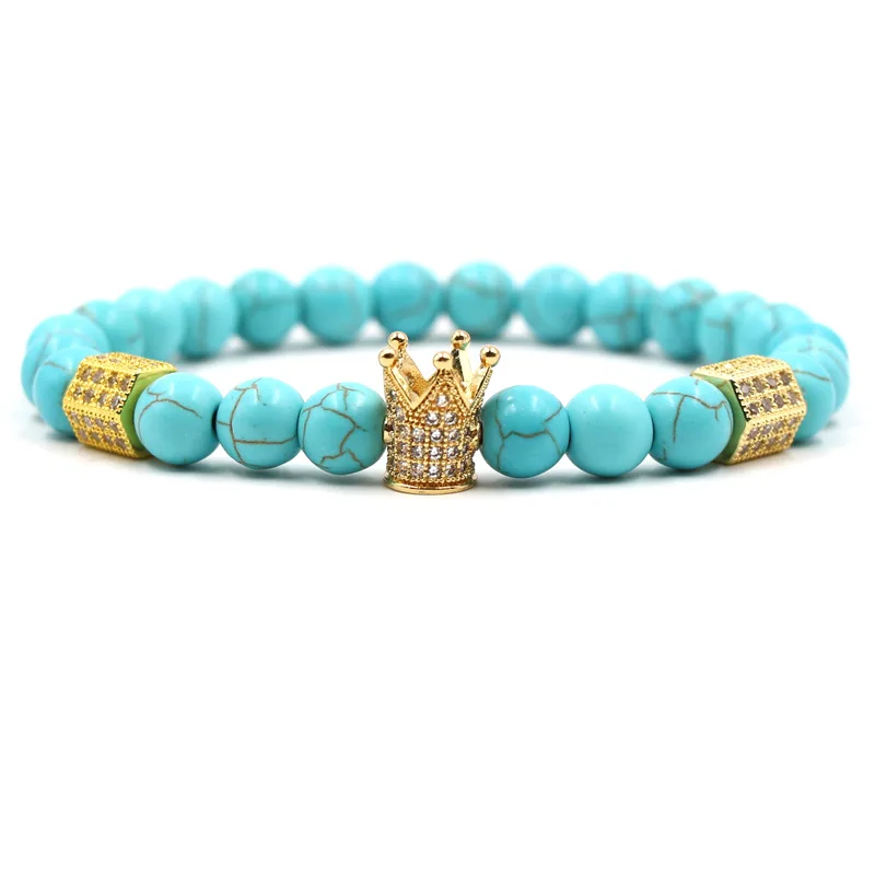 Classic Crown Beaded Bracelet White Natural Stone Beads Bracelet Braceletfor Women Friend Gift Charm Strand Jewelry 2019
Classic Crown Beaded Bracelet White Natural Stone Beads Bracelet Braceletfor Women Friend Gift Charm Strand Jewelry 2019