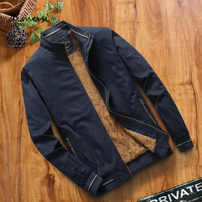 Dimusi Fleece Jackets Mens Pilot Bomber Jacket Warm Male Fashion Baseball Hip Hop Coats Slim Fit Thermal Coats Mens Clothing
Dimusi Fleece Jackets Mens Pilot Bomber Jacket Warm Male Fashion Baseball Hip Hop Coats Slim Fit Thermal Coats Mens Clothing