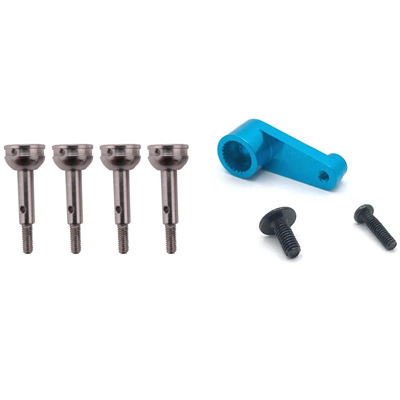 4Pcs Steel Front/Rear Wheel Axle Replacement Accessories With Metal 144001-1263 25T Servo Arm Horn Upgrade Parts
4Pcs Steel Front/Rear Wheel Axle Replacement Accessories With Metal 144001-1263 25T Servo Arm Horn Upgrade Parts