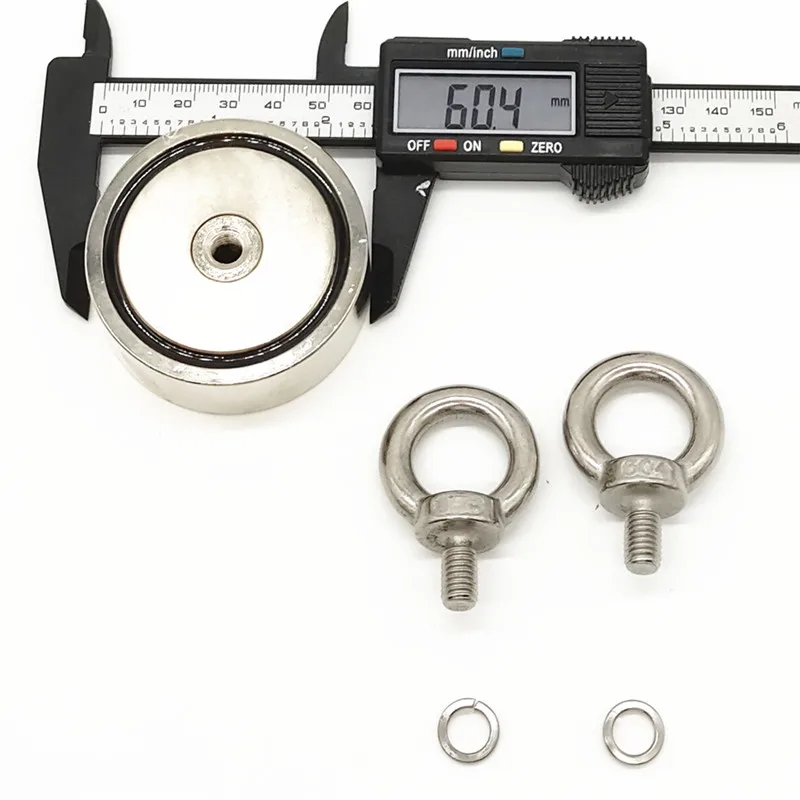 Fishing Magnet Double Side 600lbs Super Strong Round Rare Earth Neodymium Eyebolt Heavy Duty Rope Magnetic Fishing River Salvage
Fishing Magnet Double Side 600lbs Super Strong Round Rare Earth Neodymium Eyebolt Heavy Duty Rope Magnetic Fishing River Salvage