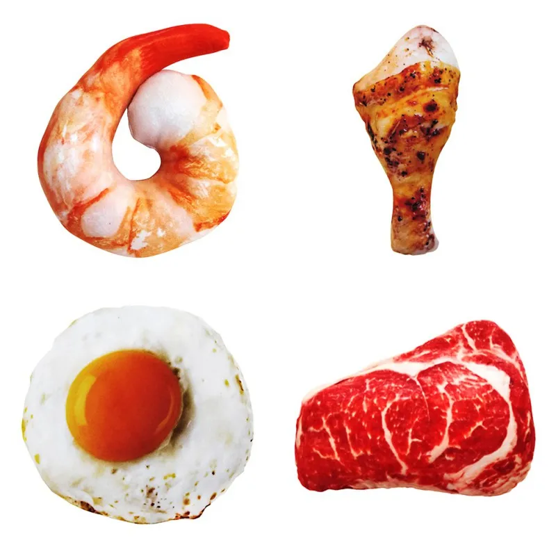 Simulation Shrimp / Chicken Leg / Omelette / Beef Shape Durable Bite-resistant Plush Chew Molar Toys For Cats Dogs Pet Supplies
Simulation Shrimp / Chicken Leg / Omelette / Beef Shape Durable Bite-resistant Plush Chew Molar Toys For Cats Dogs Pet Supplies