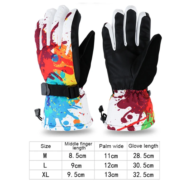 Нескользящие износостойкие лыжные перчатки для верховой езды горного лыжа
