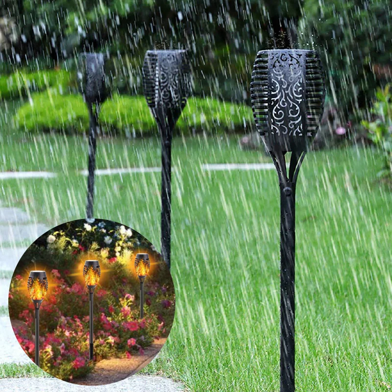 Garden Waterproof Lamp Flickering Flame Torch 6Pcs 12LED Solar Lights Path Light Dancing Flame Lighting Dusk To Dawn Torches
Garden Waterproof Lamp Flickering Flame Torch 6Pcs 12LED Solar Lights Path Light Dancing Flame Lighting Dusk To Dawn Torches