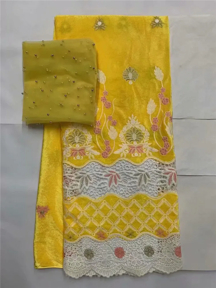 Nigerian Velvet Lace Fabric yellow High Quality African sequin Lace Fabric With Sequins French Lace Fabric For Dress B81
Nigerian Velvet Lace Fabric yellow High Quality African sequin Lace Fabric With Sequins French Lace Fabric For Dress B81