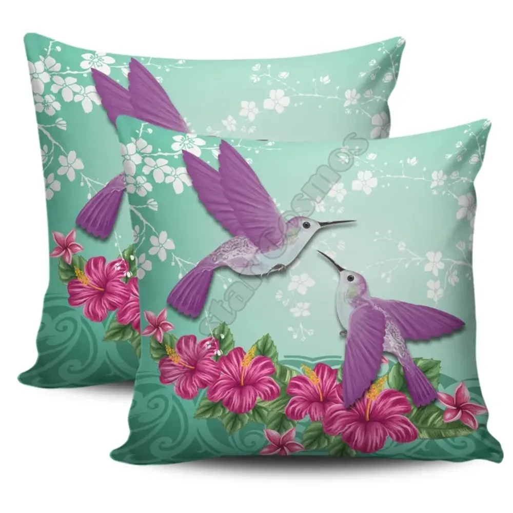 Наволочки для подушек Hawail Humming Bird Hibiscus наволочки наволочка украшение дома