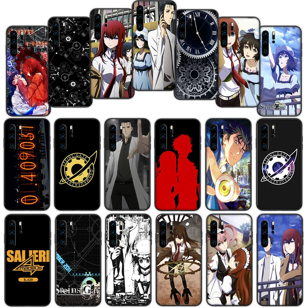 Мягкий чехол Steins Gate для Huawei P40 P30 P20 P10 Lite Pro Nova 5t|Бамперы| |