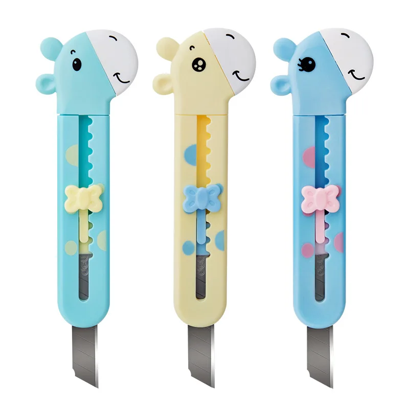1Pcs Deli Cute Animal Giraffe Mini Portable Utility Knife Paper Cutter Letter Opener Student School Office Stationery Supplies
1Pcs Deli Cute Animal Giraffe Mini Portable Utility Knife Paper Cutter Letter Opener Student School Office Stationery Supplies