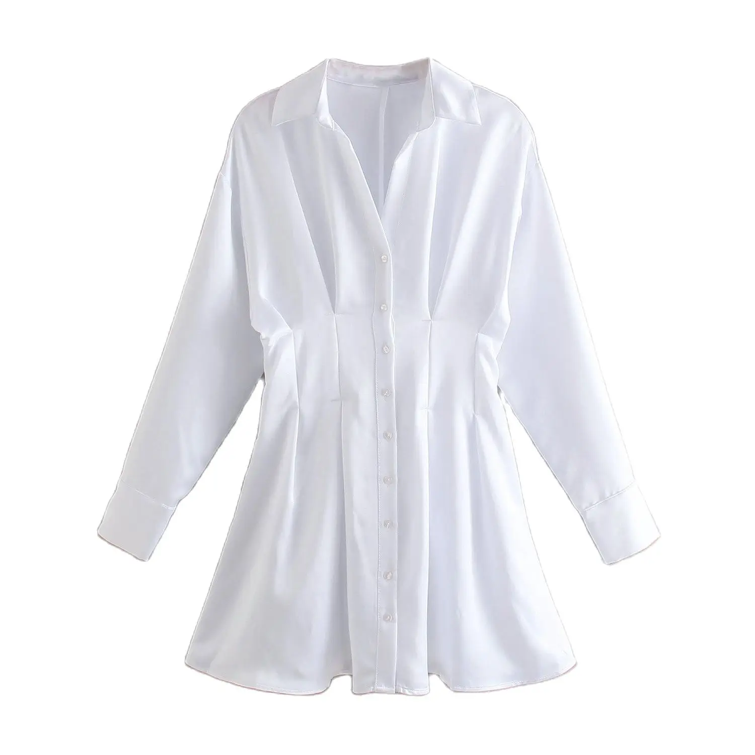 BLSQR White Elegant Mini Dress Women Single Breasted Pleated Fashion Dresses Female Lapel Casual Vintage Dress Office Lady
BLSQR White Elegant Mini Dress Women Single Breasted Pleated Fashion Dresses Female Lapel Casual Vintage Dress Office Lady