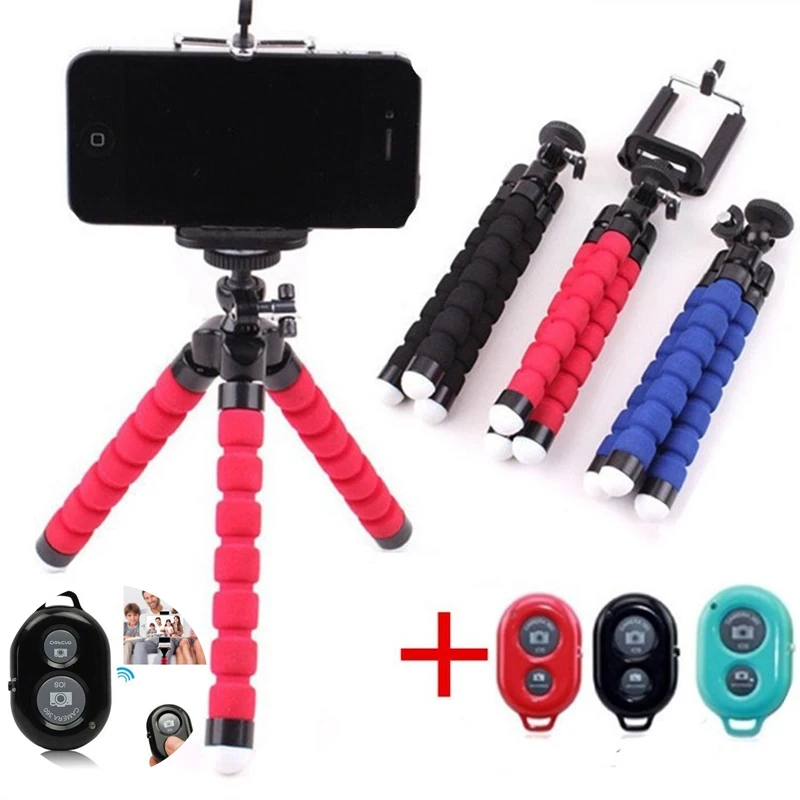 Mobile Phone Holder Flexible Octopus Tripod Bracket for Mobile Phone Camera Selfie Stand Monopod Support Photo Remote Control
Mobile Phone Holder Flexible Octopus Tripod Bracket for Mobile Phone Camera Selfie Stand Monopod Support Photo Remote Control