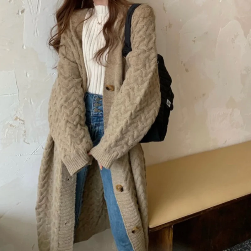 Medium Length Sweater Women Wear Loose 2021 New Korean Lazy Coat and Foreign Clothes Outside the Spring and Autumn Period
Medium Length Sweater Women Wear Loose 2021 New Korean Lazy Coat and Foreign Clothes Outside the Spring and Autumn Period