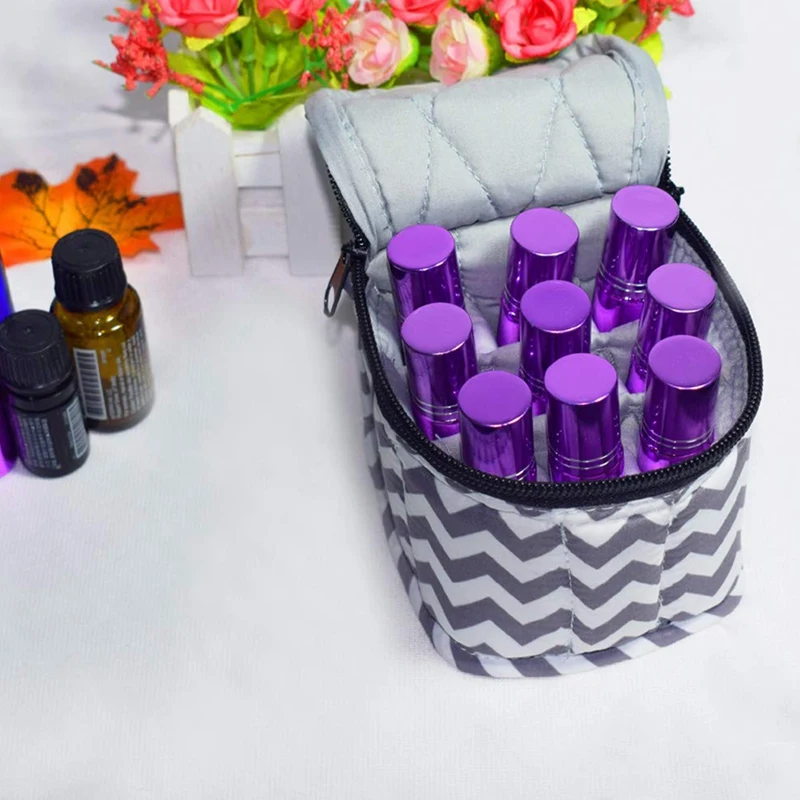 9 Bottles Essential Oil Carrying Case Shockproof Essential Oils Organizer Travel Bag Suitable (Chevron Grey)
9 Bottles Essential Oil Carrying Case Shockproof Essential Oils Organizer Travel Bag Suitable (Chevron Grey)