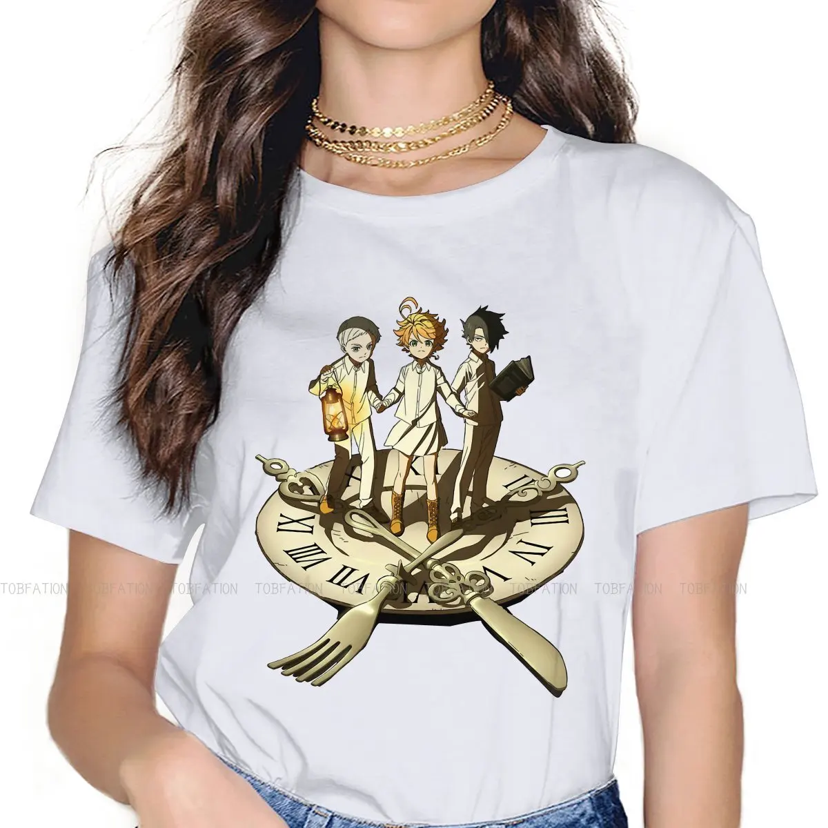 Trio Women's T Shirt The Promised Neverland Anime Girls Tees Harajuku Cotton Tops Graphic Tshirt Loose 4XL Hipster
Trio Women's T Shirt The Promised Neverland Anime Girls Tees Harajuku Cotton Tops Graphic Tshirt Loose 4XL Hipster