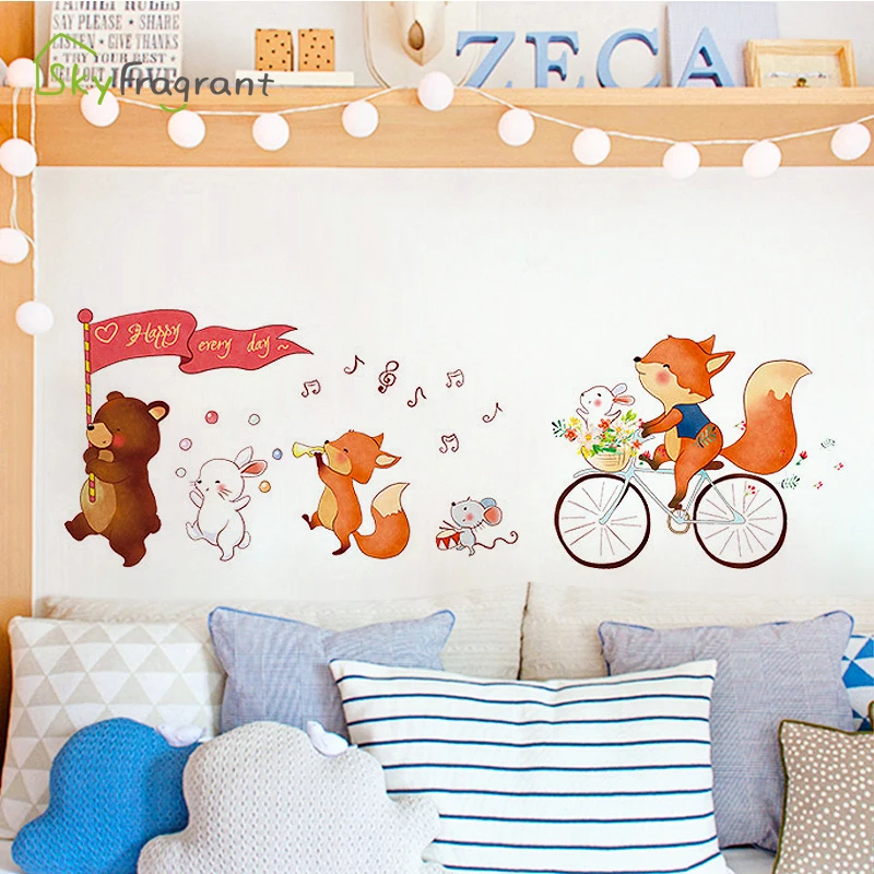 Creative wall sticker kids room decoration bedroom wall decor cartoon animals self-adhesive stickers house decoration for home
Creative wall sticker kids room decoration bedroom wall decor cartoon animals self-adhesive stickers house decoration for home