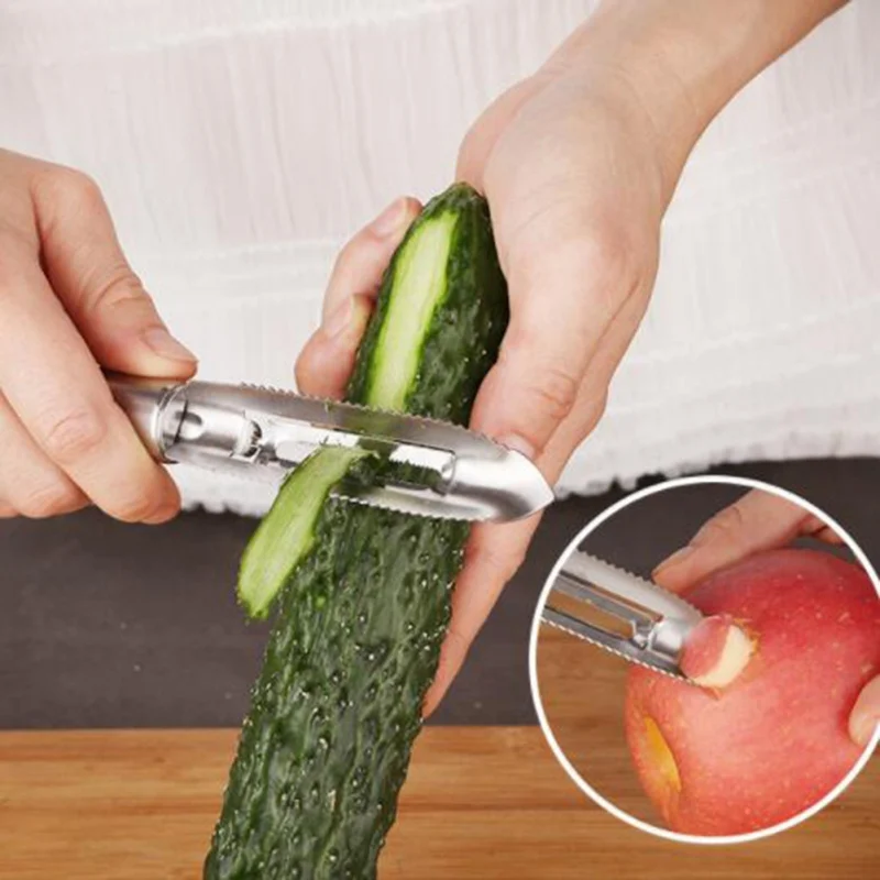 

Stainless Steel Watermelon Digging Spoon Potato Peeler Ice Cream Scoop Set Fruit Knife Corer Carving Knife Set