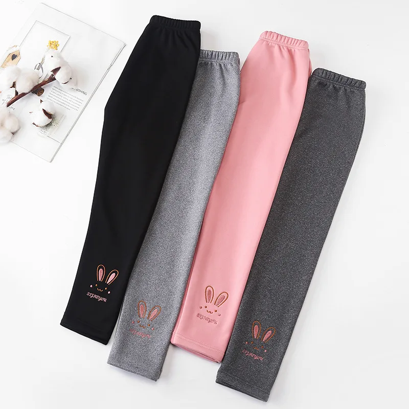 4-11y Kids Leggings Winter Warm Girls Trousers Add Wool Thick Cartoon Rabbit Letter Children Korean Style Long Pants Clothes
4-11y Kids Leggings Winter Warm Girls Trousers Add Wool Thick Cartoon Rabbit Letter Children Korean Style Long Pants Clothes