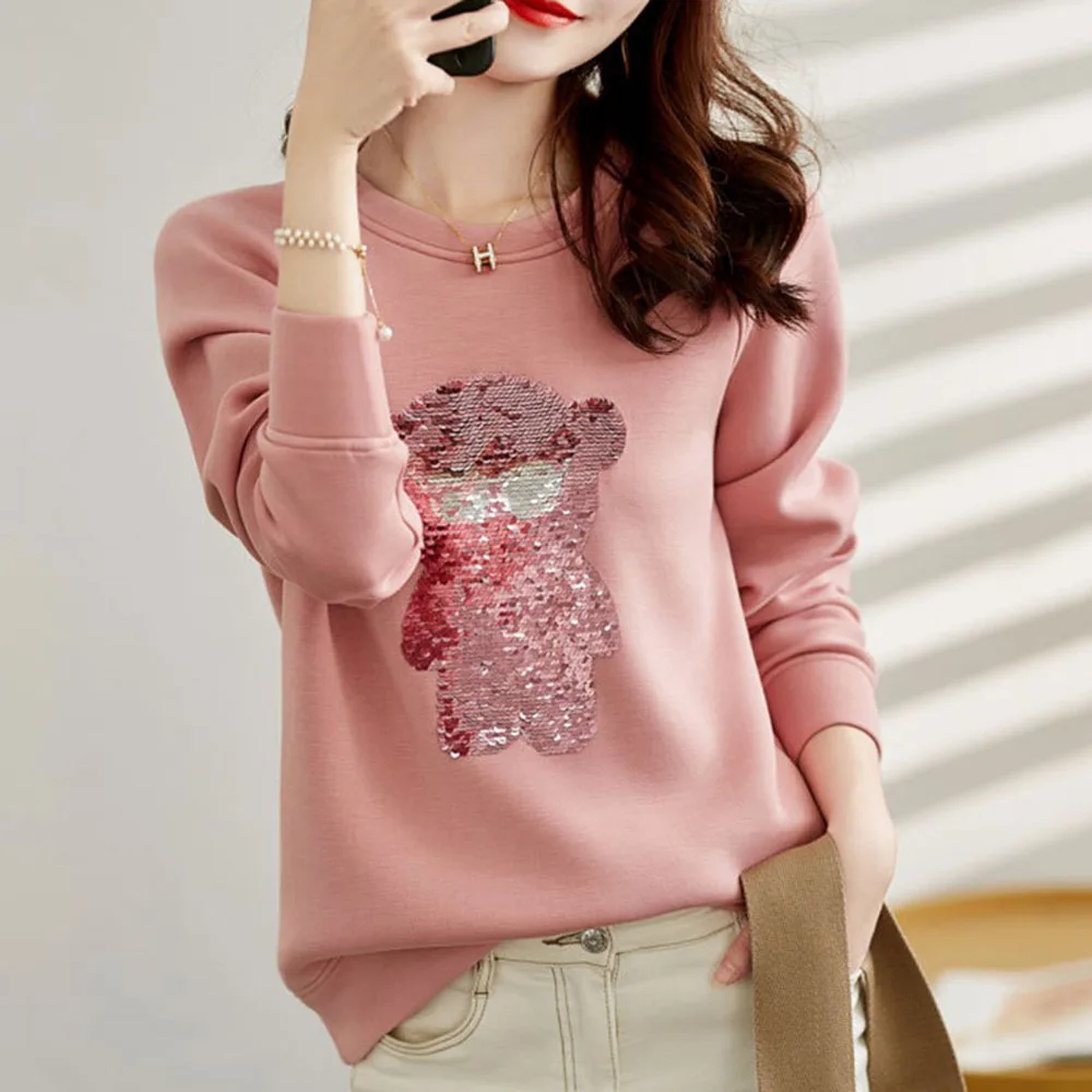 Hoodies Women 2020 Sweatshirt Spring Autumn Outwear Fashionable Casual Bear Female All Match New Solid Color Slim Elegent Fall
Hoodies Women 2020 Sweatshirt Spring Autumn Outwear Fashionable Casual Bear Female All Match New Solid Color Slim Elegent Fall