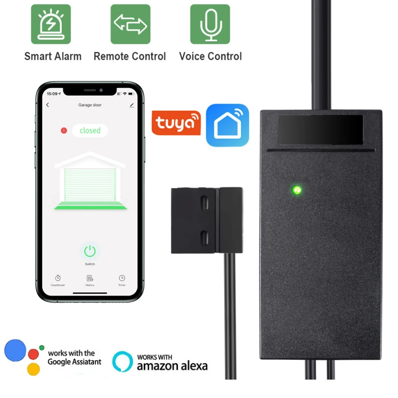 Умный выключатель Wi-Fi Tuya, управление дверями гаража, работает с Alexa Google Home SmartLife/Tuya, управление через приложение, не требует концентратора 2021
Умный выключатель Wi-Fi Tuya, управление дверями гаража, работает с Alexa Google Home SmartLife/Tuya, управление через приложение, не требует концентратора 2021