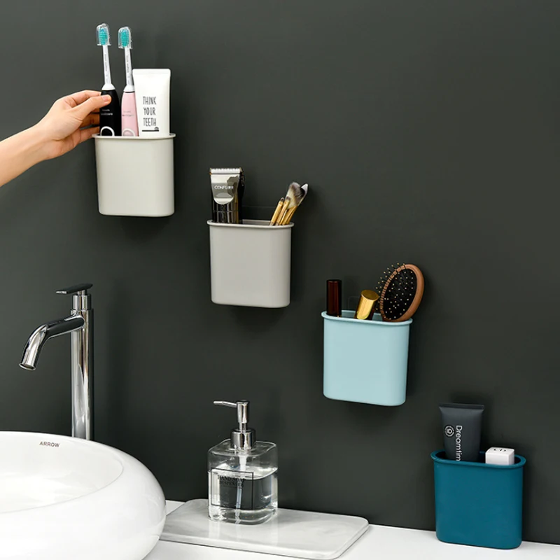 Wall-mounted Toothpaste Toothbrush Box Rack Bathroom Seamless Cylinder Storage Racks Toilet Shelf Office Storage Box Organizer
Wall-mounted Toothpaste Toothbrush Box Rack Bathroom Seamless Cylinder Storage Racks Toilet Shelf Office Storage Box Organizer