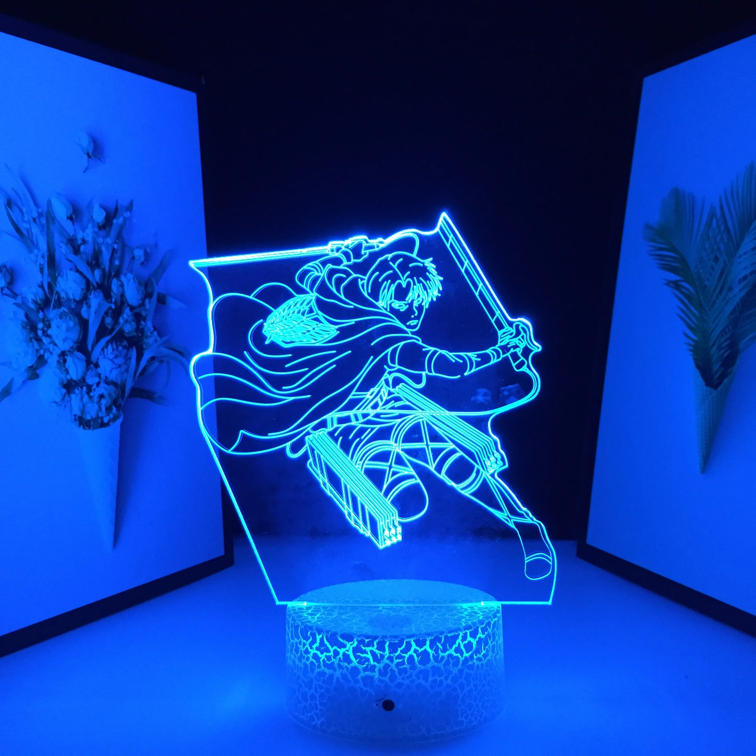 Levi Ackerman 3D Lamp LED Night Light Anime Attack on Titan Lamp for Bedroom Decoration Kids Gift Levi Attack on Titan Table
Levi Ackerman 3D Lamp LED Night Light Anime Attack on Titan Lamp for Bedroom Decoration Kids Gift Levi Attack on Titan Table