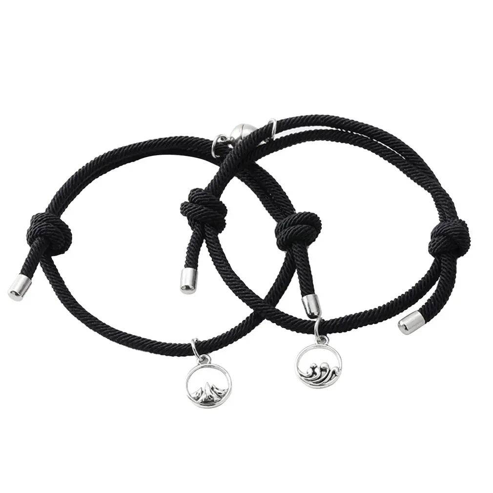 Couple Bracelet Gravity Magnet Bracelet Adjustable Knitting Hand Rope With Pendant Gift For Men And Women
Couple Bracelet Gravity Magnet Bracelet Adjustable Knitting Hand Rope With Pendant Gift For Men And Women