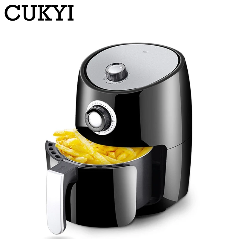 Электрическая мини Фритюрница CUKYI 2.2L 220 В 1000 Вт не липкая кухонная утварь для