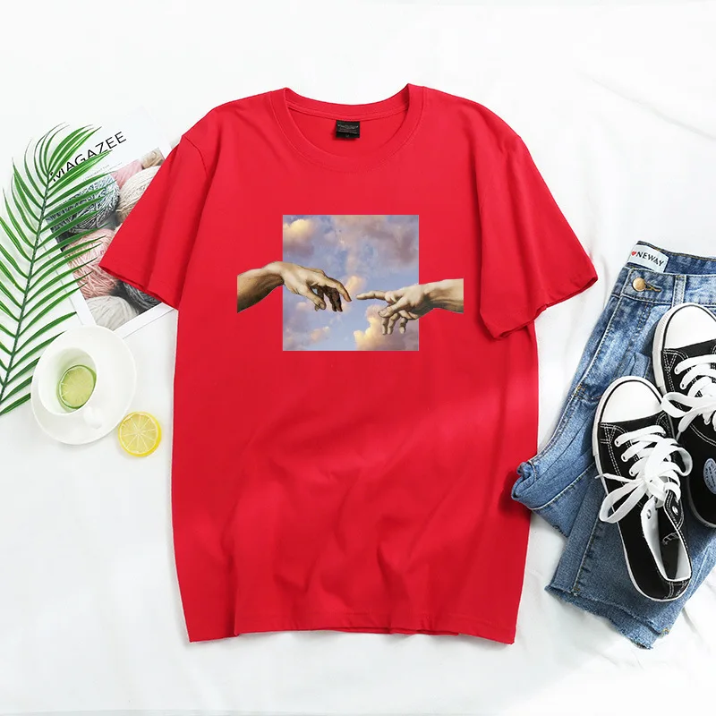Fashion 100% Cotton Women T-Shirt Casual Loose Aesthetic Short Sleeve Summer Harajuku Ladies Tees Top W708
Fashion 100% Cotton Women T-Shirt Casual Loose Aesthetic Short Sleeve Summer Harajuku Ladies Tees Top W708