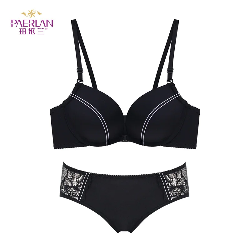 Front Buckle Underwear Set Contrast Color No Steel Ring Striped Female Bra Set No Trace Panties Women Lingerie Bra and Panty Set
Front Buckle Underwear Set Contrast Color No Steel Ring Striped Female Bra Set No Trace Panties Women Lingerie Bra and Panty Set