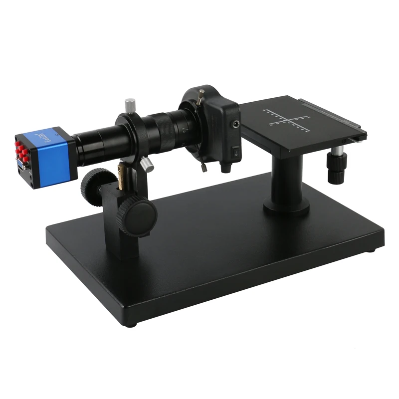 HD 1080P HDMI VAG Video Microscope Camera Horizontal Bracket X Y Movable Stage 180X C Mount Lens 144 LED Light Flatness Tester
HD 1080P HDMI VAG Video Microscope Camera Horizontal Bracket X Y Movable Stage 180X C Mount Lens 144 LED Light Flatness Tester